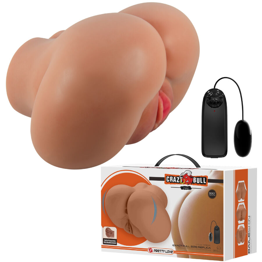 Vibrador Luna Realista com Controle Remoto para Vagina e Ânus