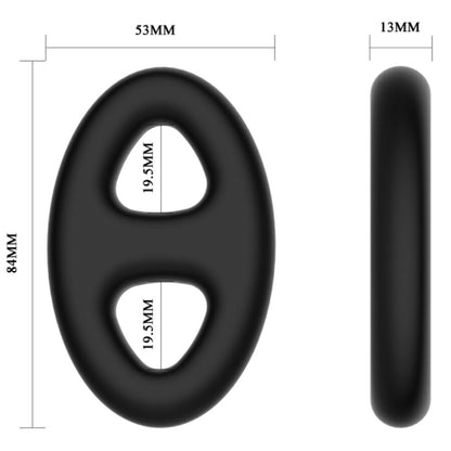Anel Peniano Duplo de Silicone Oval