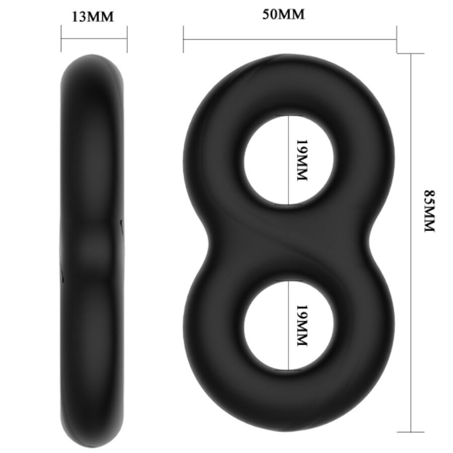 Anel Peniano Duplo Infinito de Silicone