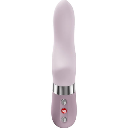 Vibrador Pulsador FUN FACTORY STRONIC OCEANIA em rosa claro, com design ergonómico para estimulação G e clitóris.