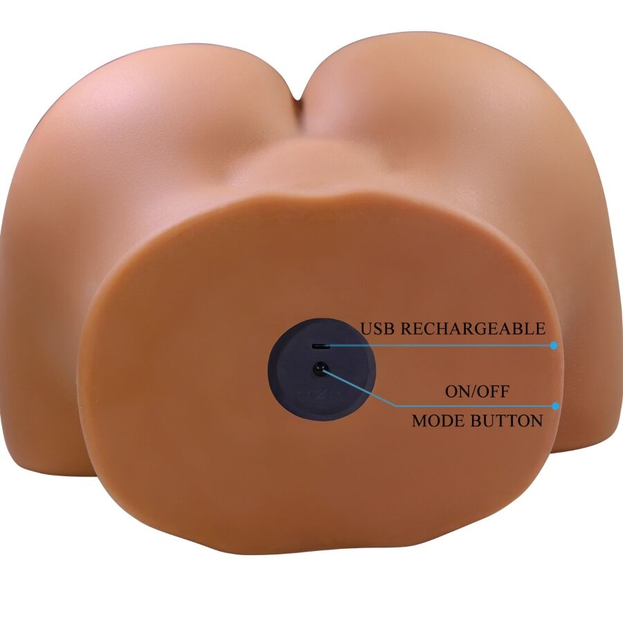 Masturbador de Bumbum Feminino Realista Wendy com Vibração, Sucção e Sons Eróticos