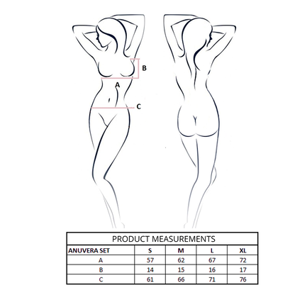 PASSION - CONJUNTO DE SUTIÃ + TANGA ANUVERA BRANCO P/M