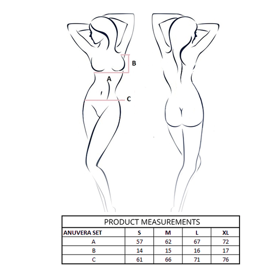 PASSION - CONJUNTO DE SUTIÃ + TANGA ANUVERA BRANCO P/M