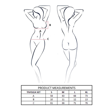 PASSION - CONJUNTO DE SUTIÃ + TANGA TIVOLEA VIOLETA L/XL