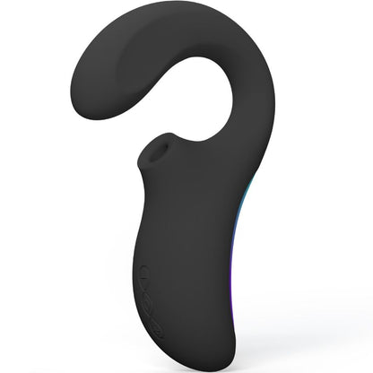 LELO ENIGMA Wave massageador de tripla vibração para Ponto G e clitóris, cor preta.