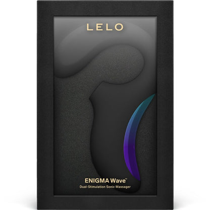 LELO ENIGMA Wave massageador de tripla vibração para Ponto G e clitóris, cor preta.