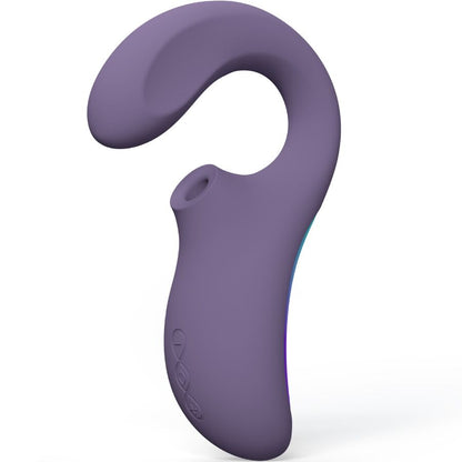 LELO ENIGMA Wave Massageador de Tripla Vibração Cyber Roxo, destacando seu design ergonômico e acabamento em silicone suave.