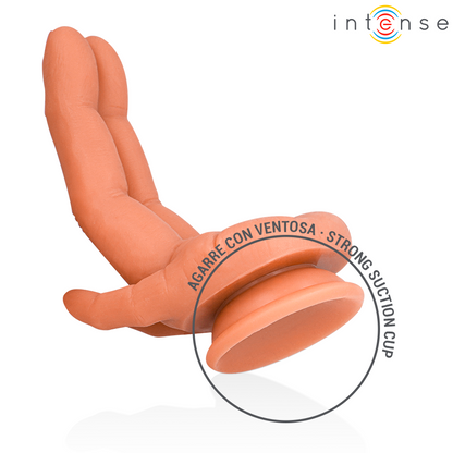 Intense Estimulador Ponto G Leela Mão Flexível 12,6 cm, mostrando o design realista e a flexibilidade do silicone.