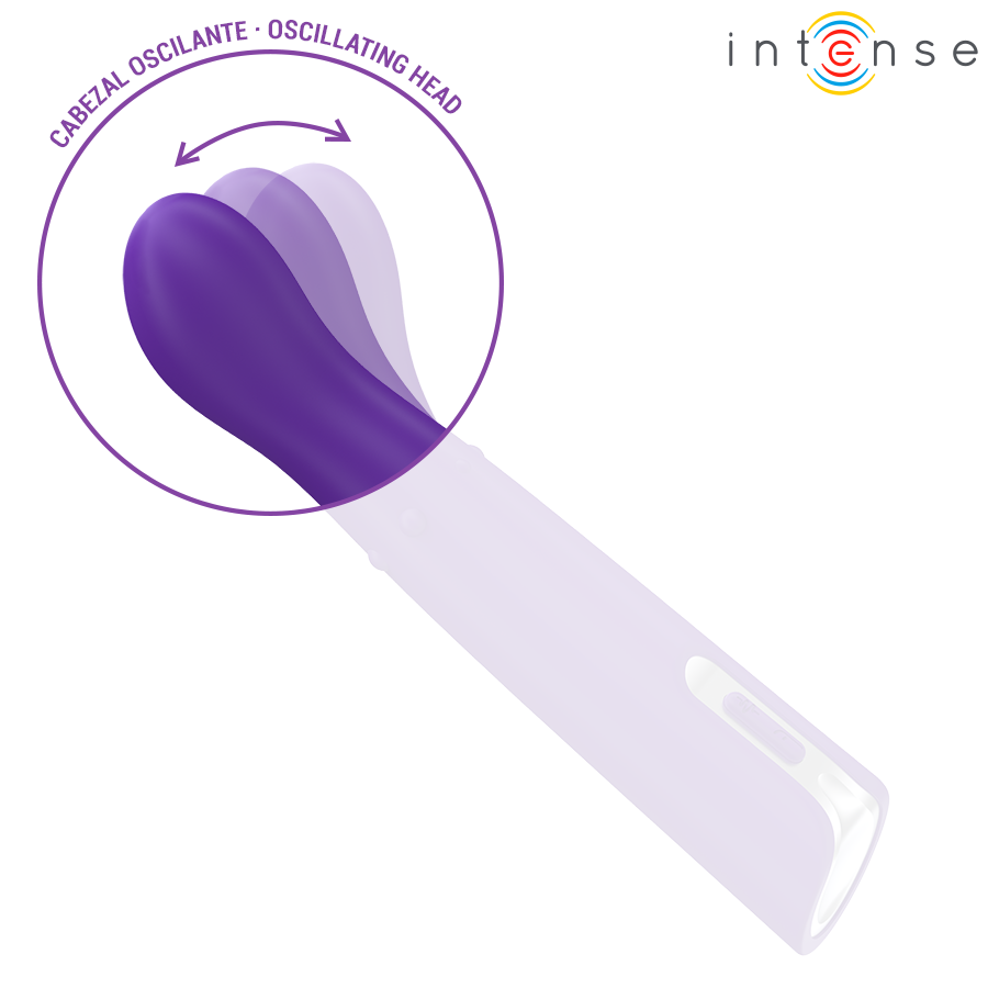 Vibrador Intense Helena Up & Down com esferas para estimulação G-spot, mostrando seu design ergonômico e material de silicone.