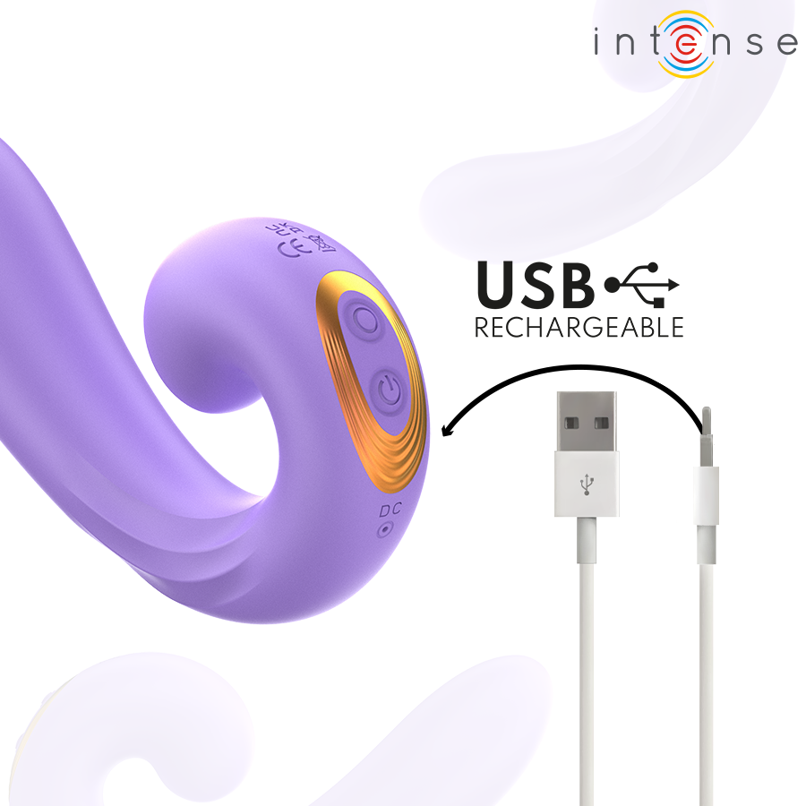 Intense Estimulador Clitoriano Meryl com dupla vibração e design ergonómico