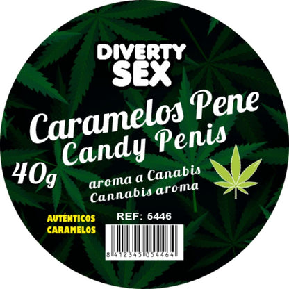 Doces de Pénis com Aroma a Cannabis para Festas
