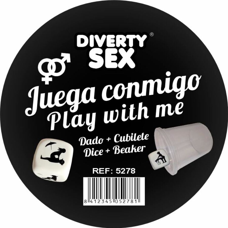 Dado Erótico de Posições com Copo