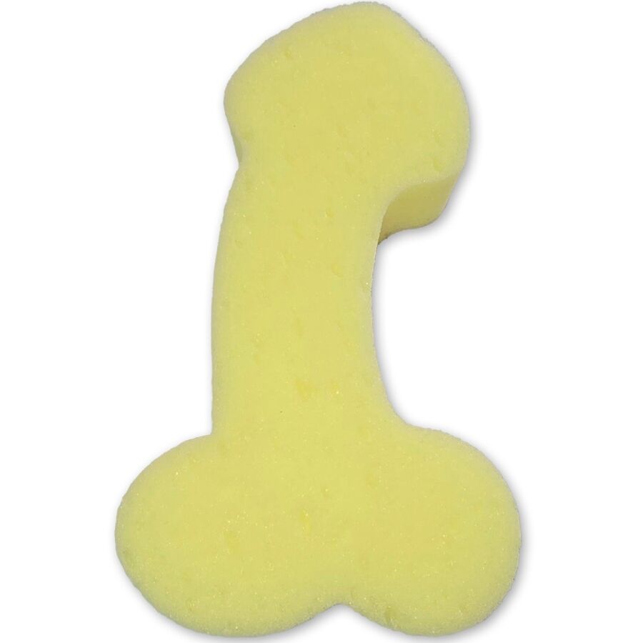 Esponja Divertida em Formato de Pénis Amarelo