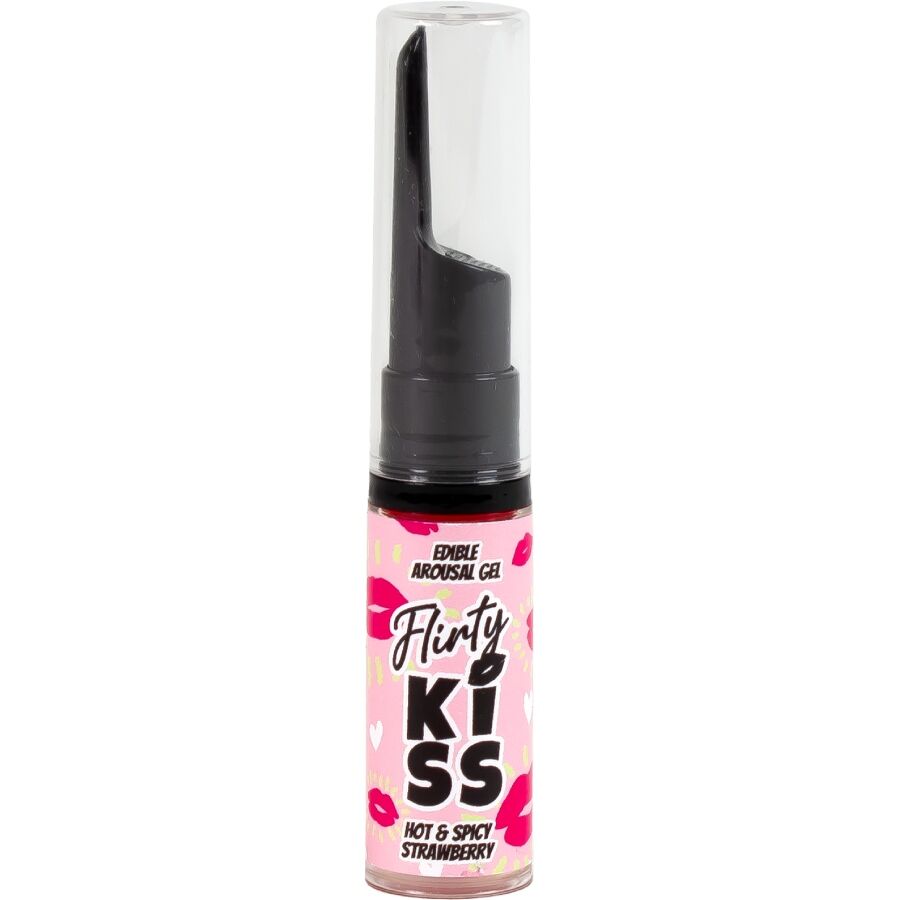 Conjunto de géis para beijos flertantes SECRETPLAY Morango e Hortelã, para efeitos de sexo oral.