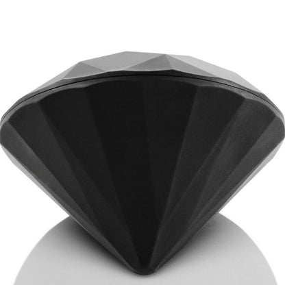 Vibrador Clitoriano Twenty One Diamond Edição Limitada Preto da Bijoux Indiscrets, mostrando seu design facetado e acabamento fosco.
