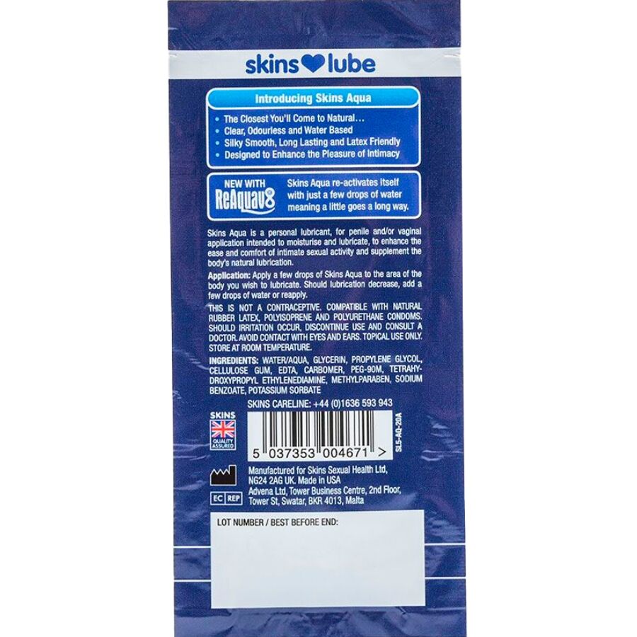 Lubrificante Aqua Dose Única 5 ML