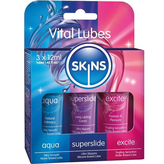 Kit de Lubrificantes Vital Aqua, Superslide e Excite 3 x 12 ml