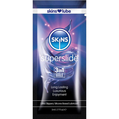 Lubrificante Superslide à Base de Silicone, Dose Única de 5 ml