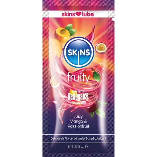 Lubrificante à Base de Água com Sabor Frutado de Manga e Maracujá - Dose Única de 5 ml