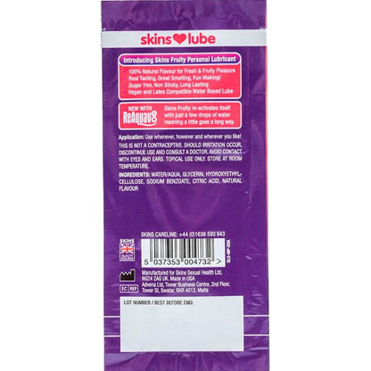 Lubrificante à Base de Água com Sabor Frutado de Manga e Maracujá - Dose Única de 5 ml