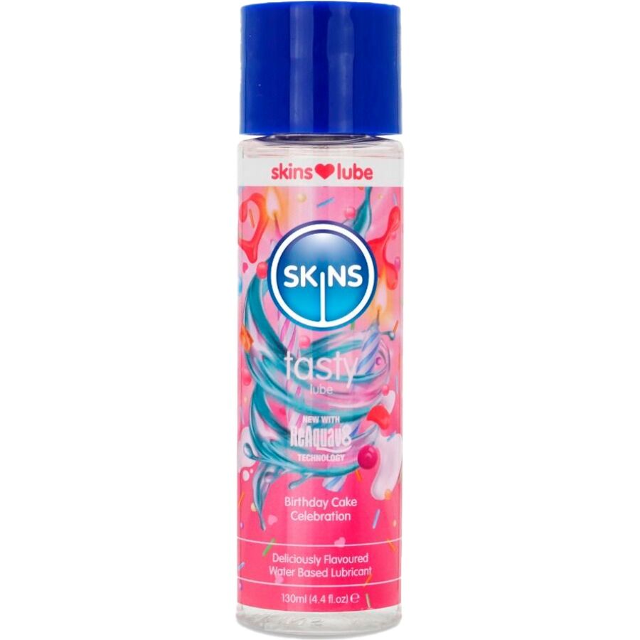 Lubrificante Saboroso à Base de Água com Aroma de Bolo de Aniversário 130 ML