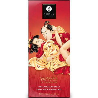 SHUNGA Spray Oral Sedutor de Morango Waves 20 ML para prazer oral intenso