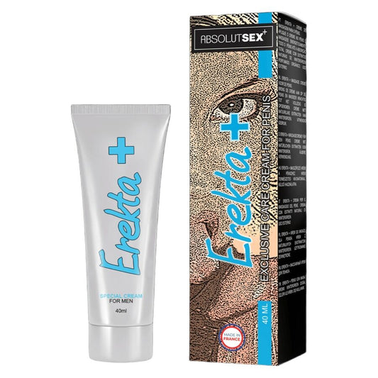 Embalagem do RUF Creme Estimulante Erekta Plus 75ml para ereção e bem-estar peniano.