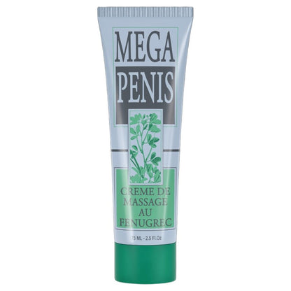 Embalagem do creme RUF Mega Pénis 75ml para aumento peniano e vitalidade.
