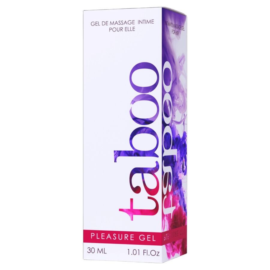 RUF Gel Íntimo Taboo D Prazer para Ela 30ml, intensificador de sensibilidade clitoriana para prazer feminino.