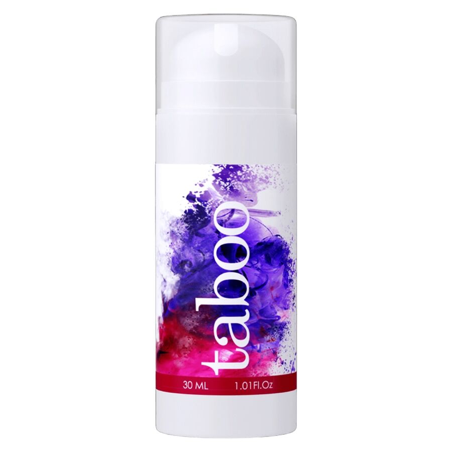 RUF Gel Íntimo Taboo D Prazer para Ela 30ml, intensificador de sensibilidade clitoriana para prazer feminino.