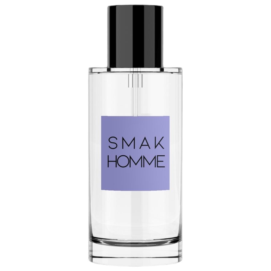 Frasco de perfume RUF Smak com feromônios para homens 50ml, design elegante