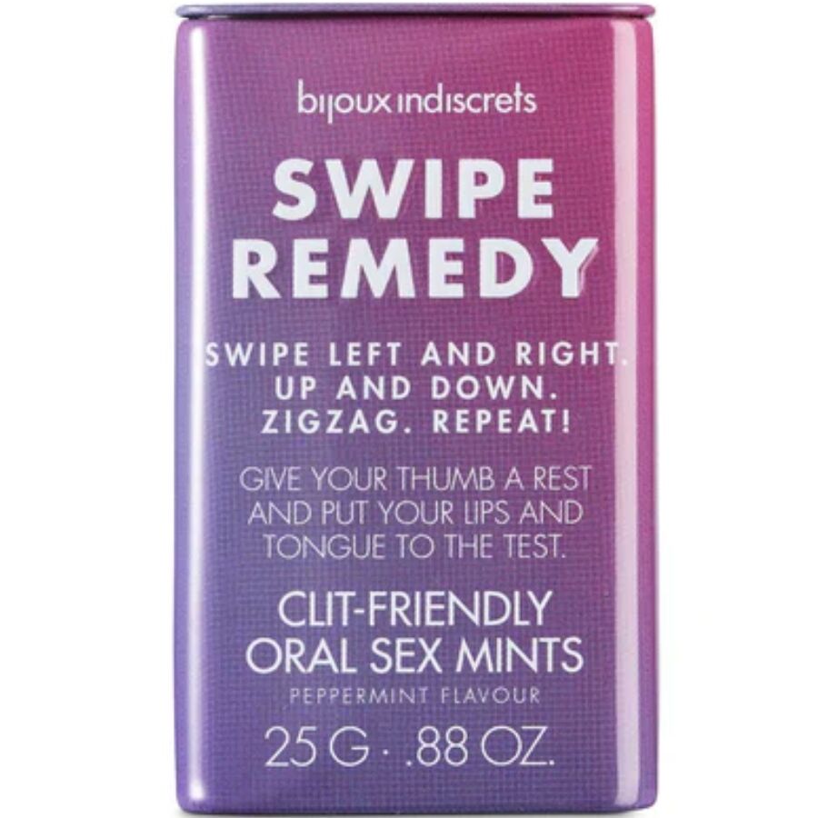 BIJOUX Balas Swipe Remedy Mentol para Sexo Oral 25g, pastilhas refrescantes para intensificar o prazer oral