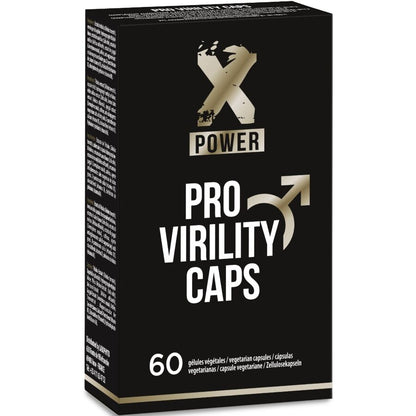 Embalagem de XPOWER Suplemento Pro Virilidade e Testosterona 60 Cápsulas.