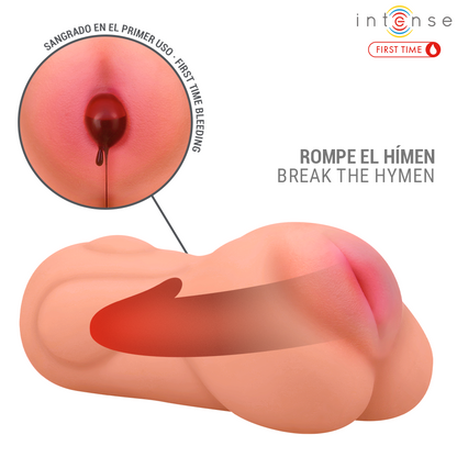 Masturbador masculino Intense Sophie com efeito virgem e textura realista