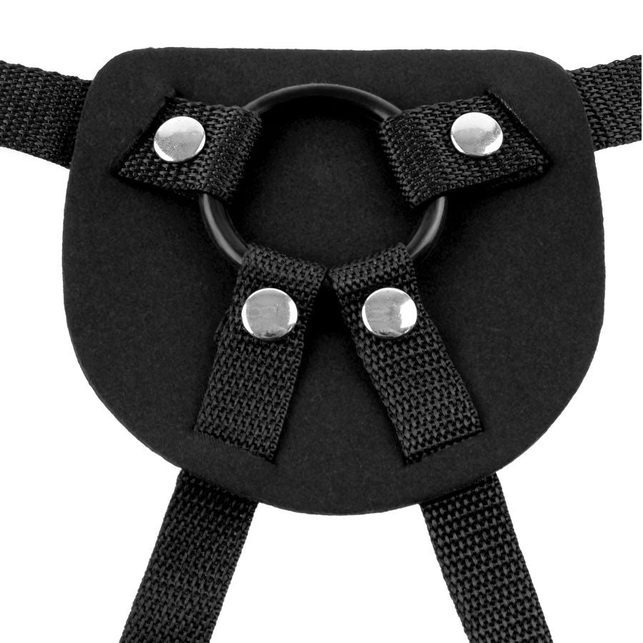 Close-up of the FETISH FANTASY SERIES Universal Neoprene Harness, showing its adjustable straps and soft texture.