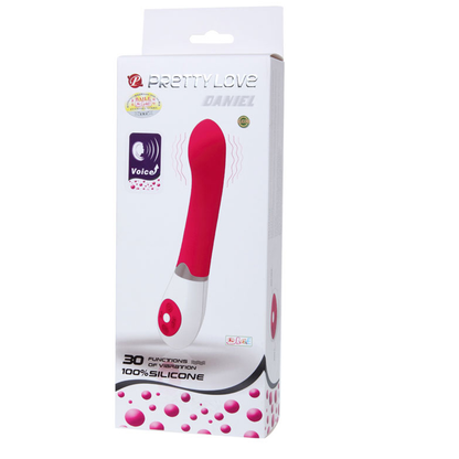 Vibrador PRETTY LOVE Daniel com controle de voz em silicone macio