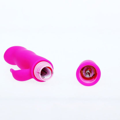 Close-up do PRETTY LOVE Vibrador Mini Blithe Lilás, mostrando seu design ergonômico e a qualidade do silicone.