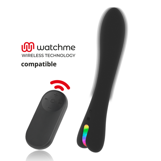 Vibrador de Silicone de Luxo BRILLY GLAM Ryan com Comando Sem Fios Watchme Wireless