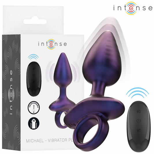 Plug Anal Vibratório com Comando Sem Fios INTENSE Julia Michael Modelo 2