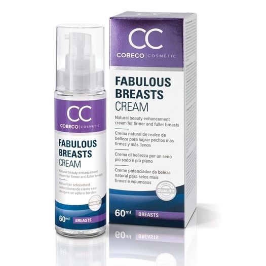 Embalagem do COBECO CC Fabulous Breasts Cream, destacando sua fórmula para lifting e firmeza dos seios.