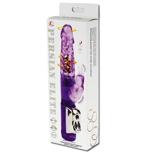 Vibrador Rabbit Persinal Elite BAILE com dupla rotação para estimulação clitoriana e ponto G.