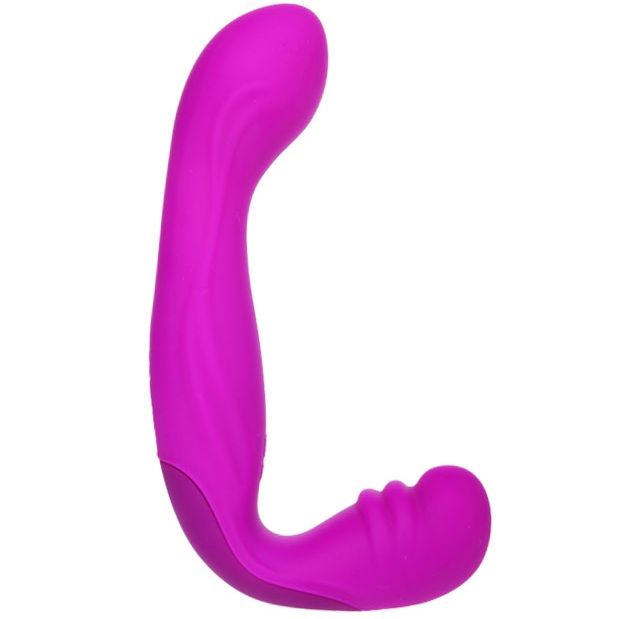 Arnês dildo vibratório Pretty Love Beau Lilac com design ergonómico e sem alças