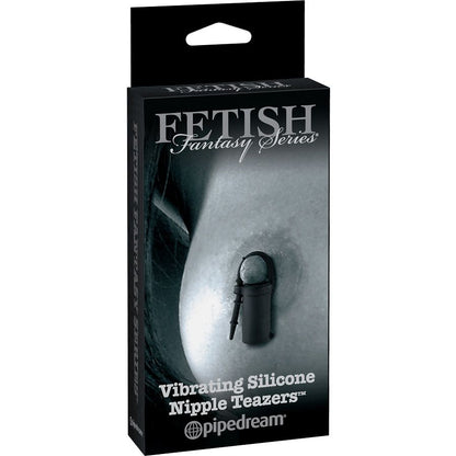 FETISH FANTASY Estimuladores de Mamilos Vibratórios de Silicone, mostrando o design elegante e material macio