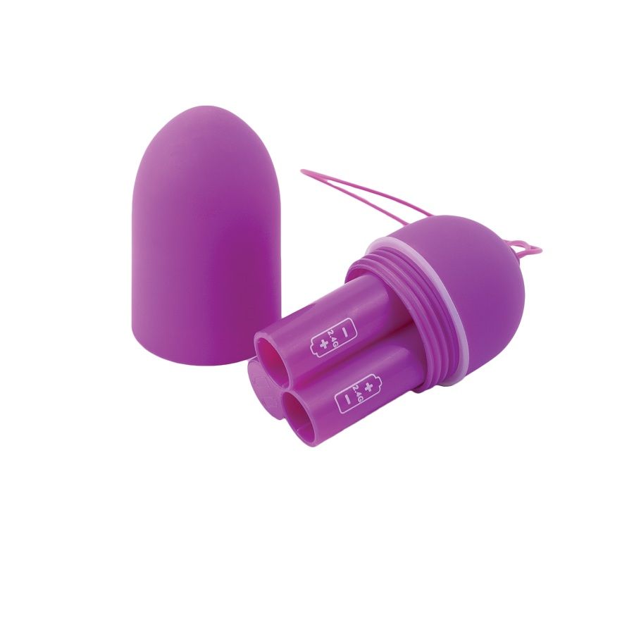 Close-up of the B SWISH Vibrador Bala Bnaughty Unleashed Lilac com Controle Remoto.