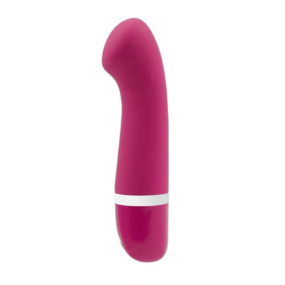 Close-up do Vibrador B SWISH Bdesired Deluxe Curvo Rosa, destacando seu design ergonómico e suave silicone.