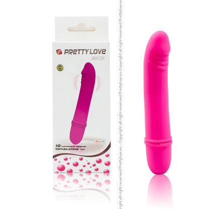 Pretty Love Mini Vibrador Beck Lilás de silicone com 10 impulsos vibratórios