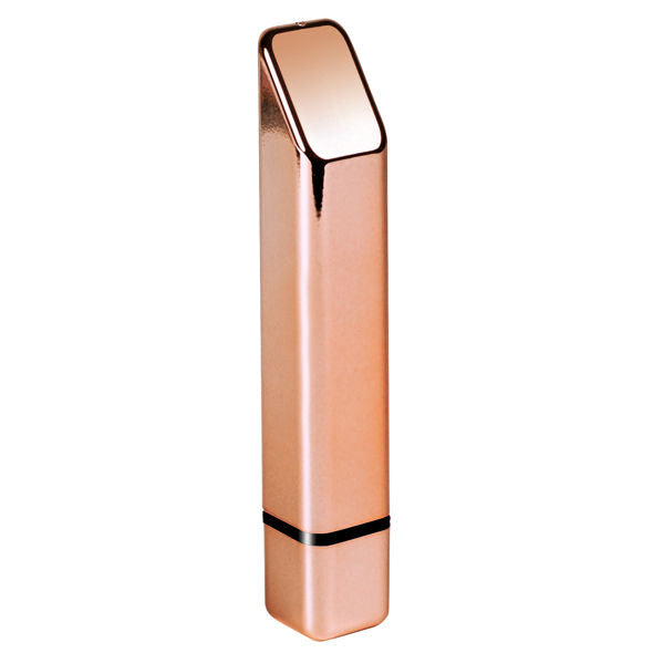 ROCKS-OFF Vibrador Bambu Ouro com 10 Velocidades, mostrando seu design elegante e acabamento dourado.