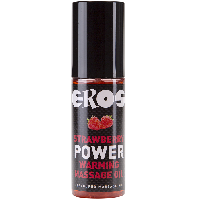 Óleo de Massagem de Aquecimento com Sabor a Morango