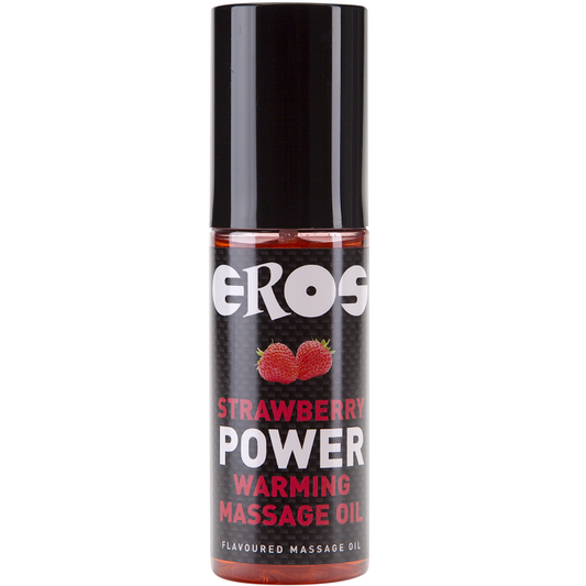 Óleo de Massagem de Aquecimento com Sabor a Morango