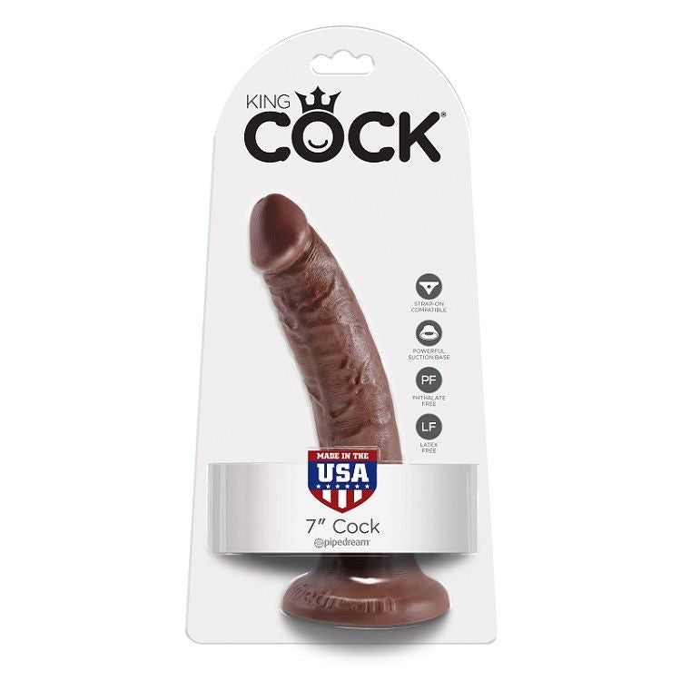 Dildo Realista 7 Chocolate 17.8 cm